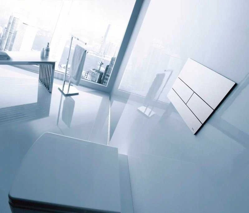 TECEsquare II metalinės vandens nuleidimo plokštelės, dviejų vandens nuplovimo kiekių technologija juoda, matinė