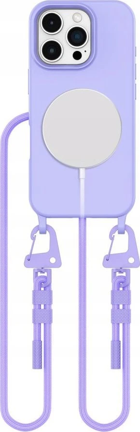 Tech-Protect MagNecklace MagSafe with Lanyard Apple iPhone 16 Pro Max – dėklas telefonui violetinės spalvos