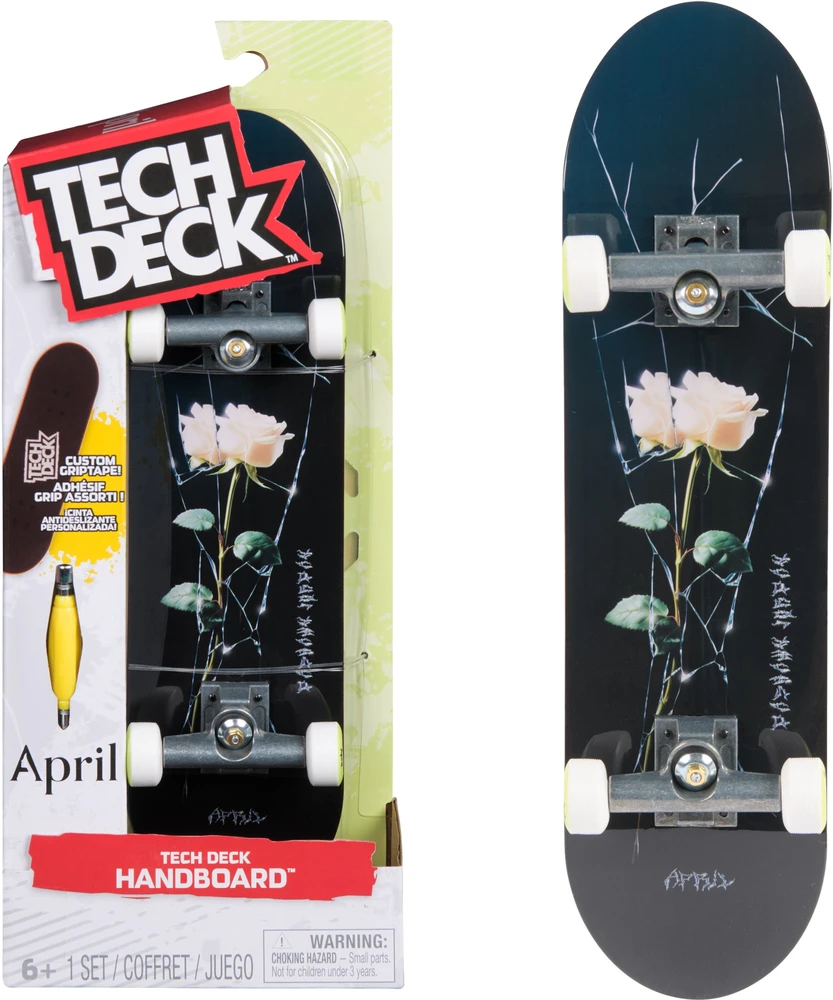 Tech Deck „April Mazi“ riedlentė su rankenomis, 27 cm, Tech lenta