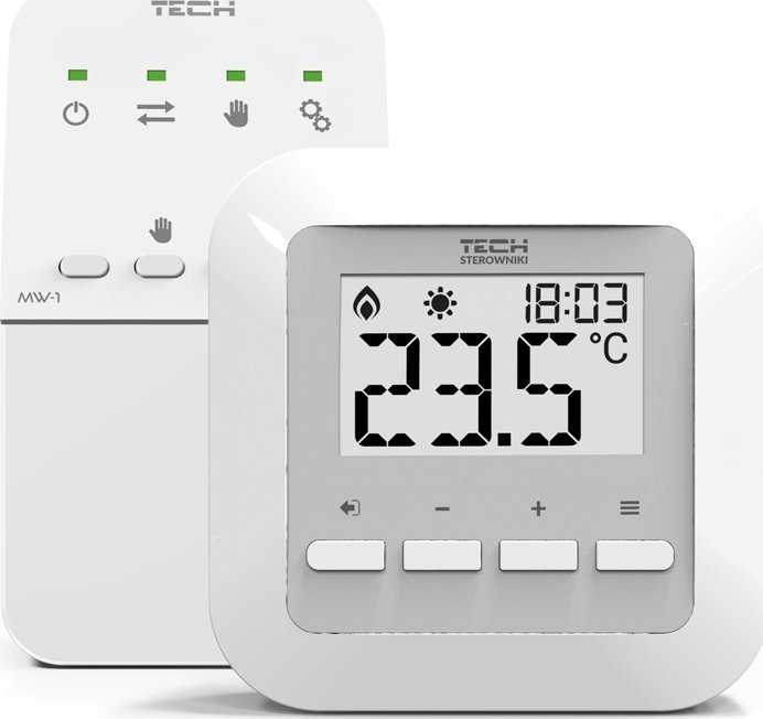 Tech Dviejų būsenų kambario reguliatorius ST-295v2 baltas