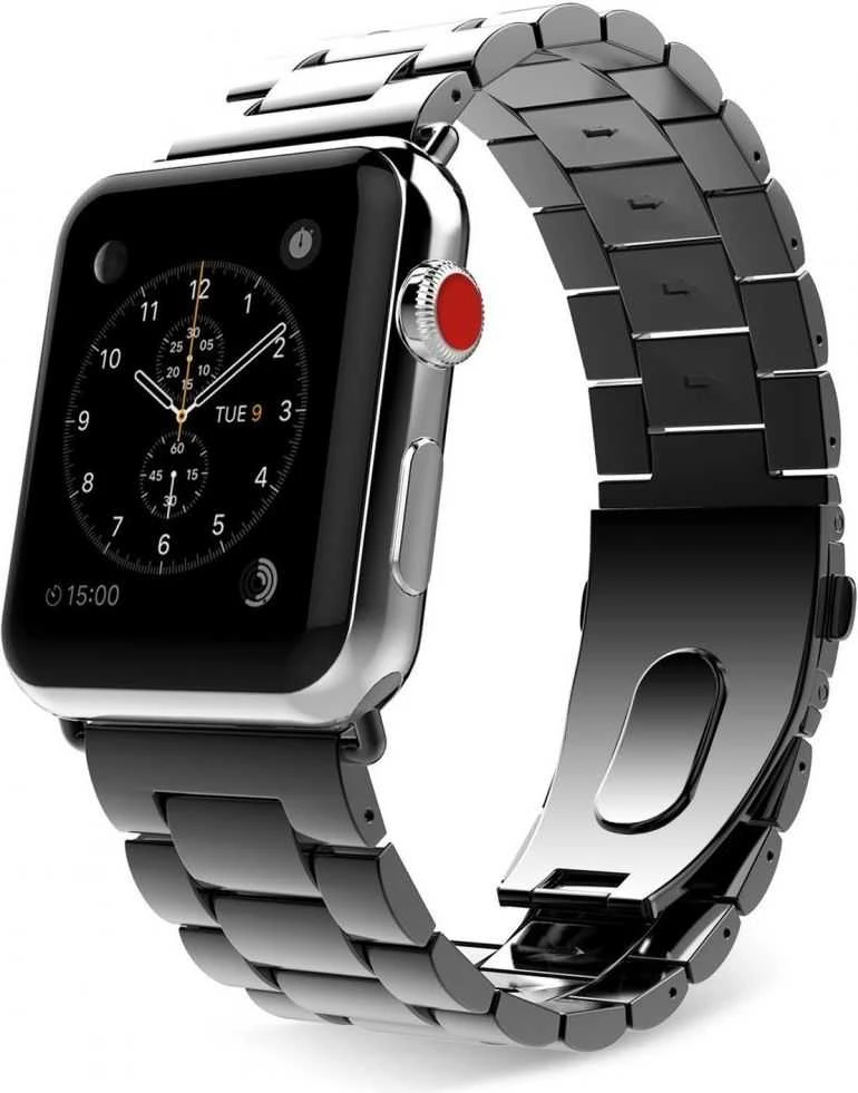 Apyrankė Apple Watch 4 / 5 / 6 / 7 / SE (42 / 44 / 45 mm) Tech-Protect Stainless juodos spalvos