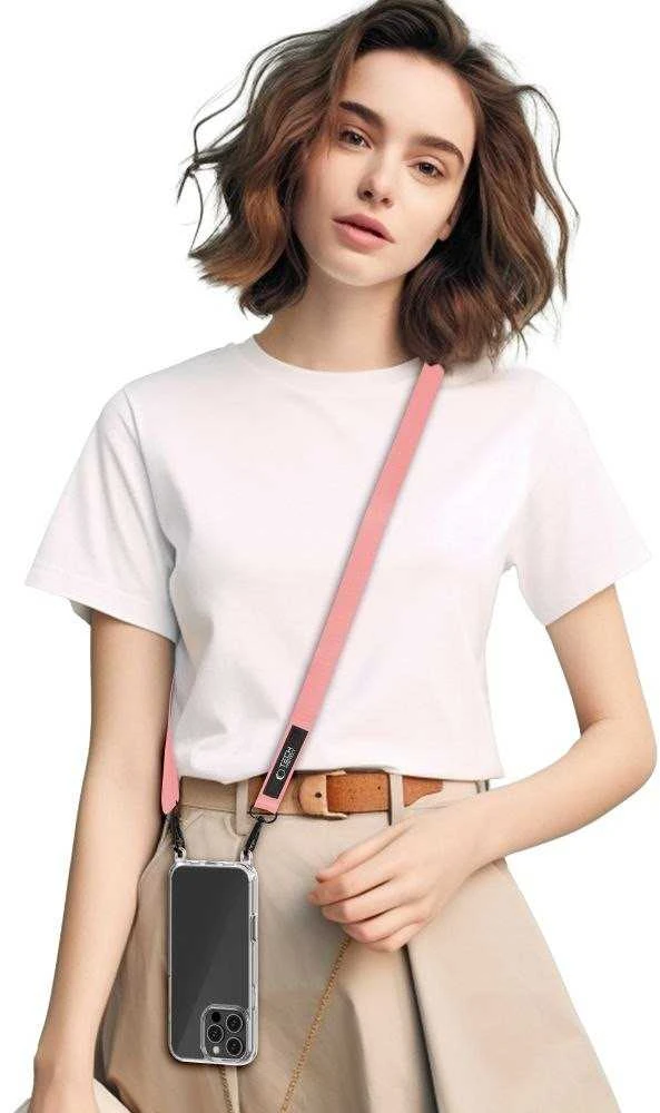 Tech-Protect C65 Rope Crossbody Leash - Rožinė