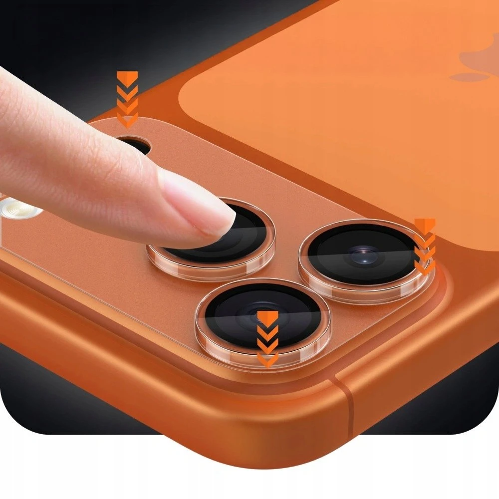 Telefono kameros apsauga Tech-Protect CamFull Fit+ Apple iPhone 17 Pro matte clear