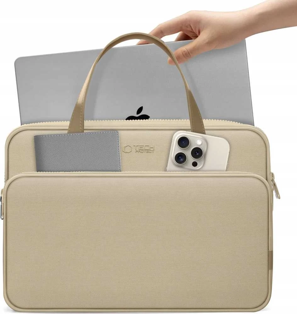Tech-Protect Carrying Bag for 13-14" Nešiojamas kompiuteris - rusvai gelsvas