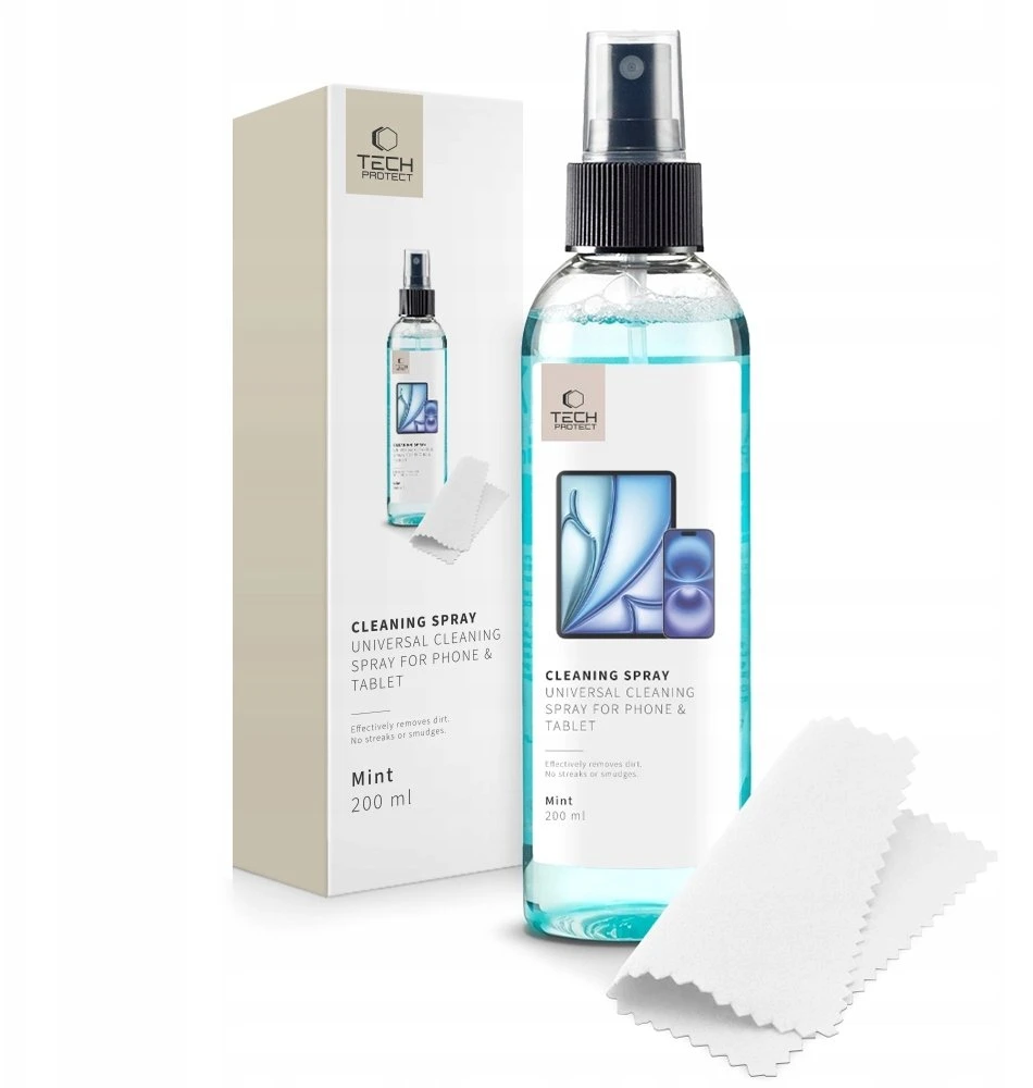 Valiklis Tech-Protect skystis telefonų ir planšečių valymui 200ML Eko Mint
