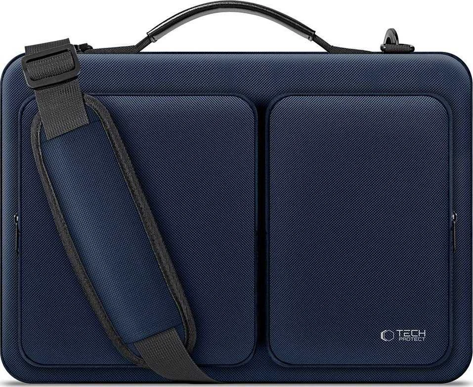 15-16 Tech-Protect Defender Bag Nešiojamas kompiuteris Bag - Mėlyna