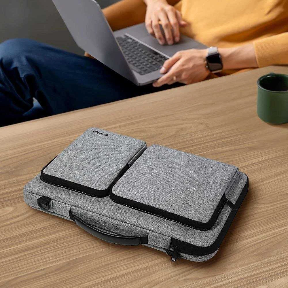15-16 Tech-Protect Defender Bag Nešiojamas kompiuteris Bag - Gray