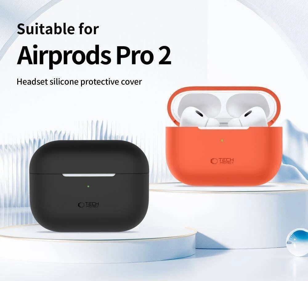 Apple AirPods Pro 1 / 2 Tech-Protect silikoninis dėklas ausinėms levandų spalvos