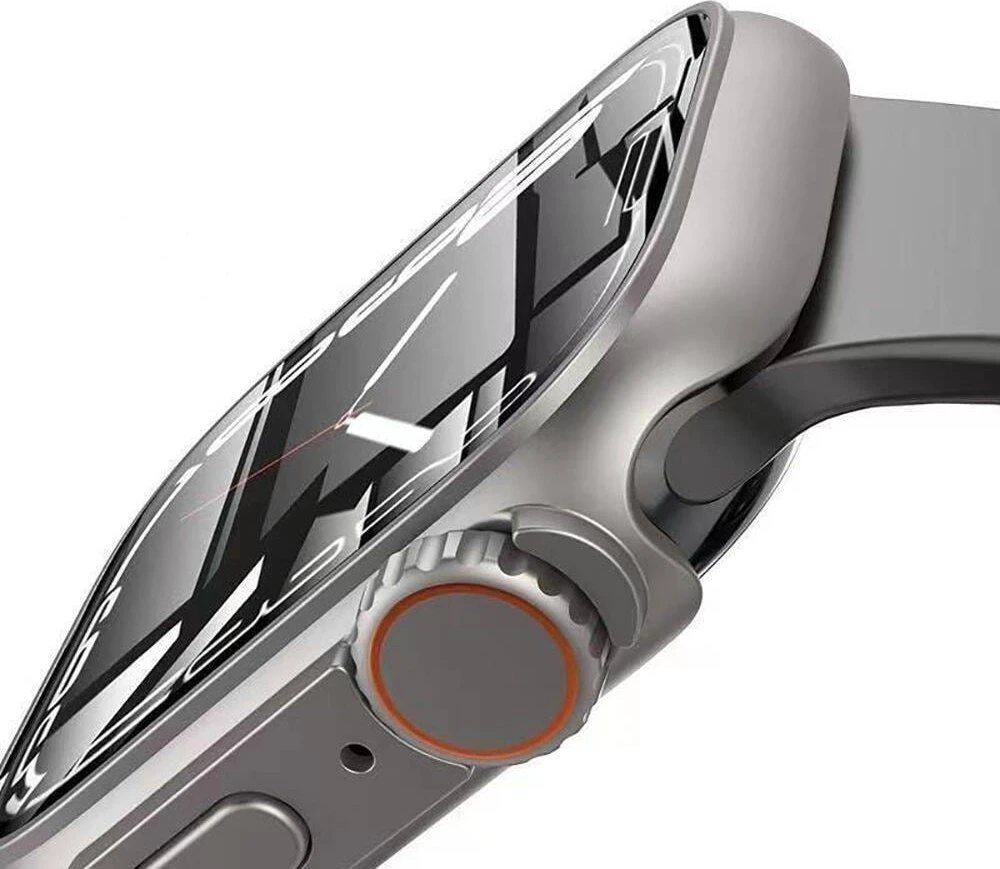 Apple Watch 10 (46MM) Tech-Protect Defense360 dėklas laikrodžiui juodos ir oranžinės spalvos