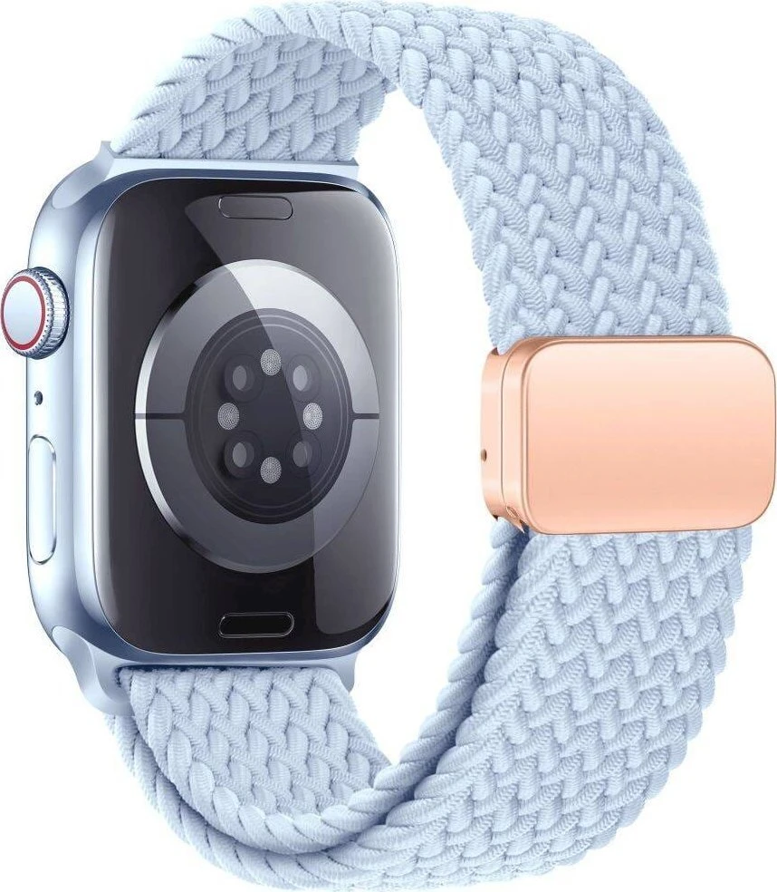 Apyrankė Apple Watch 3 / 4 / 5 / 6 / 7 / 8 / 9 / SE (38 / 40 / 41 mm) Tech-Protect Nylonmag Baby mėlynas