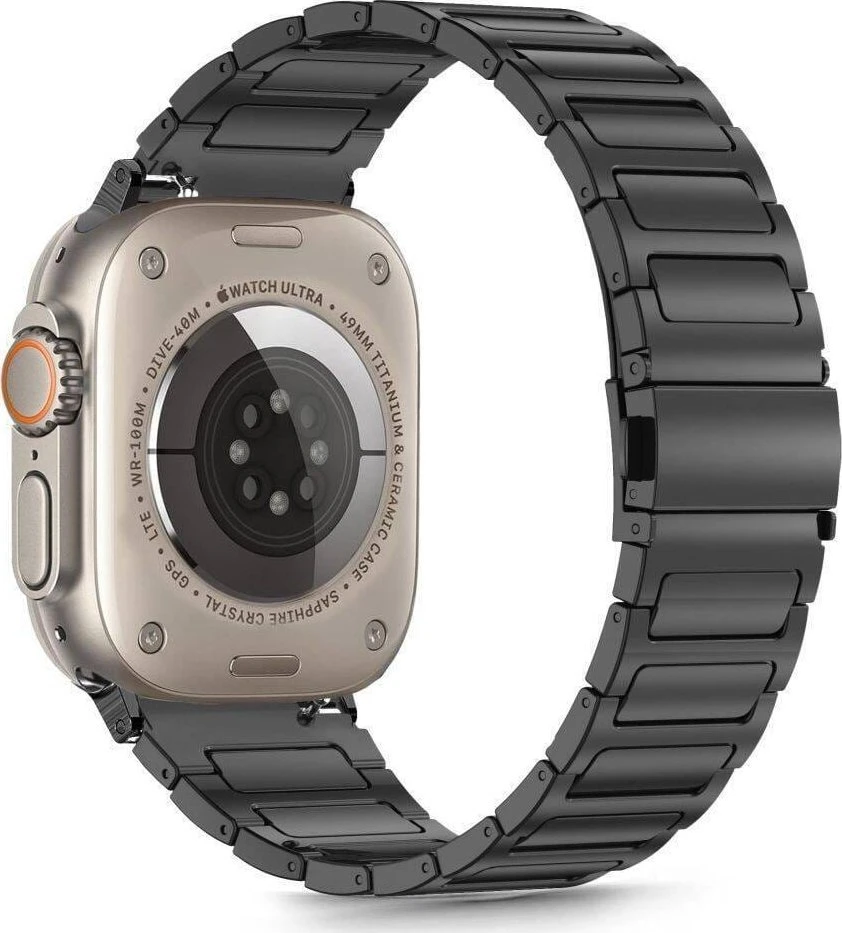 Apyrankė Apple Watch 6 / 7 / 8 / 9 / 10 / SE / Ultra 1 / 2 (44 / 45 / 46 / 49 mm) Tech-Protect Stainless Classic juodas