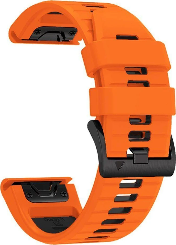 Apyrankė Garmin Fenix 3 / 5X / 3HR / 5X Plus / 6X / 6X Pro / 7X Tech-Protect IconBand oranžinės ir juodos spalvos