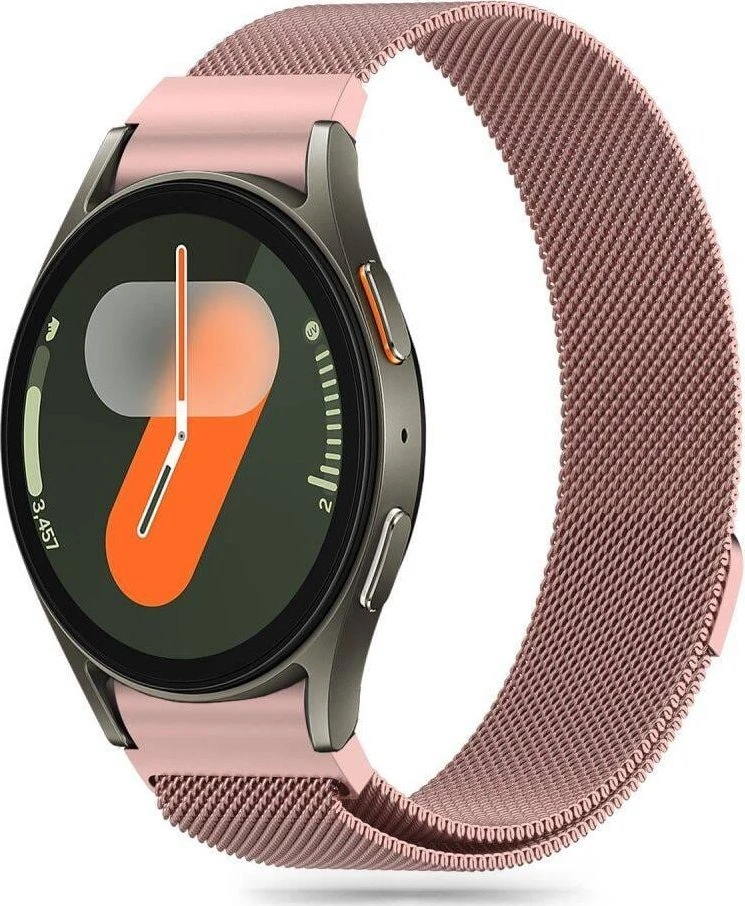 Apyrankė Samsung Galaxy Watch 4 / 5 / 5 PRO / 6 / 7 / FE Tech-Protect Milaneseband aukso ir rožinės spalvos