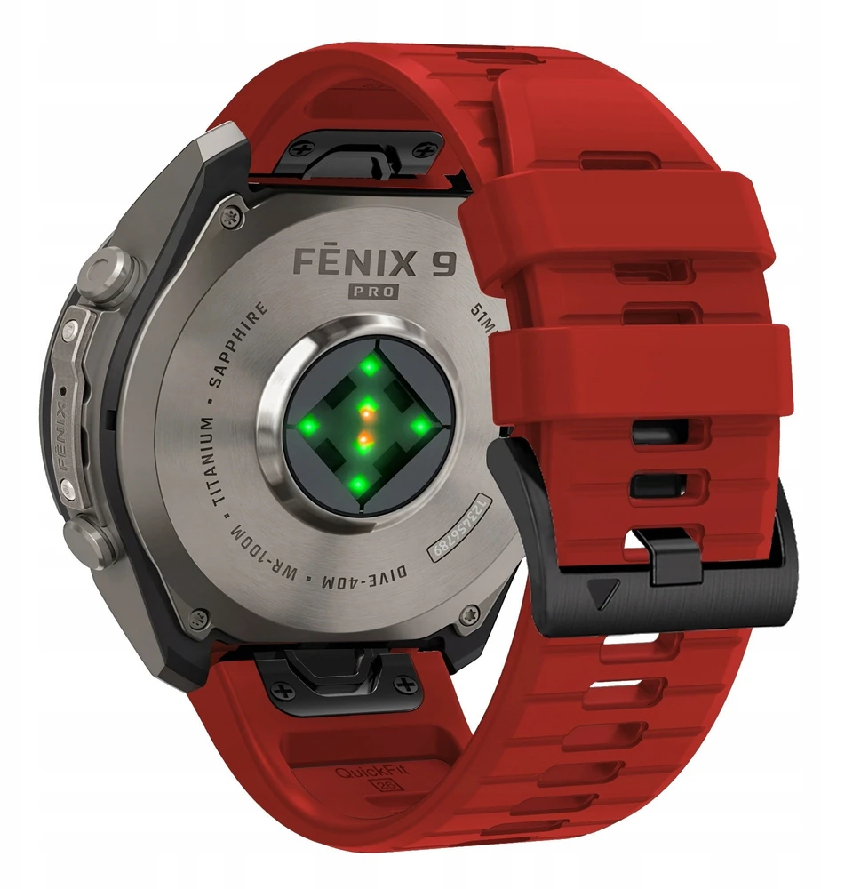 Tech-Protect Dirželis Silicone do Garmin Fenix 5 / 6 / 6 Pro / 7 / 8 / 8 Pro / E / 9 / 9 Pro 51 mm Crimson Raudona (THP6086)