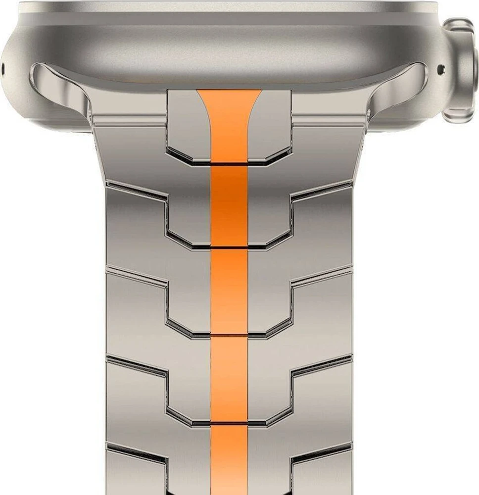 Apyrankė laikrodžiui Watch 4 / 5 / 6 / 7 / 8 / 9 / SE / ULTRA 1 / 2 (42 / 44 / 45 / 49 mm) Tech-Protect Stainless Titanium