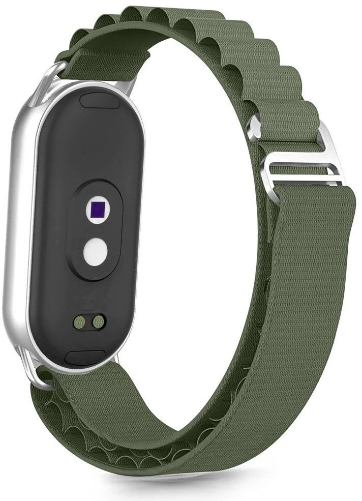 Tech-Protect Nylon Pro apyrankė skirta Xiaomi Smart Band 8 / 9 / 10 / NFC – žalios spalvos