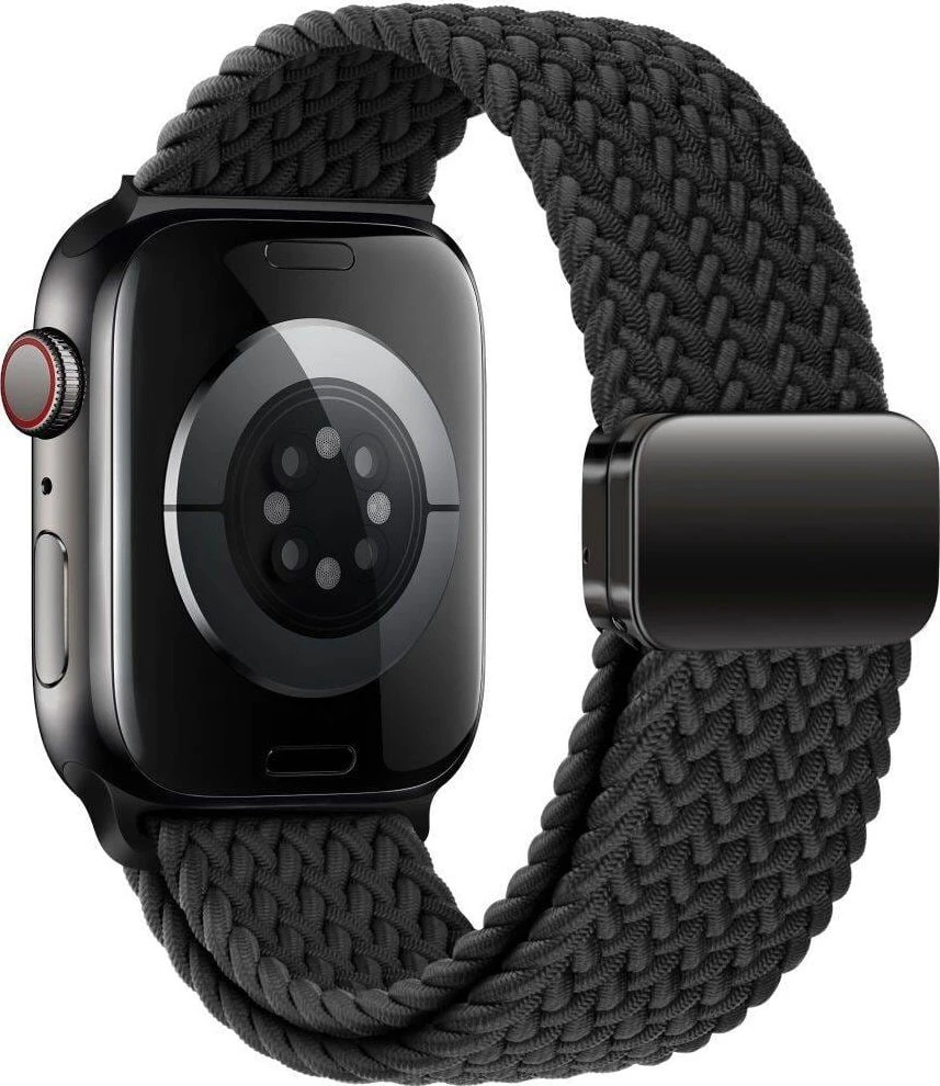 Apyrankė Apple Watch 4 / 5 / 6 / 7 / 8 / 9 / SE / Ultra 1 / 2 (42 / 44 / 45 / 49 mm) Tech-Protect Nylonmag juodos spalvos