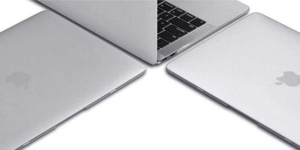 „Tech-Protect SmartShell“ dėklas „Apple MacBook Air 13“ M2 / M3 / 2022–2024 m. – skaidrus