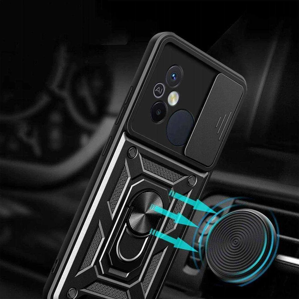 Tech-Protect CamShield Pro Xiaomi Redmi 12C – dėklas telefonui juodos spalvos
