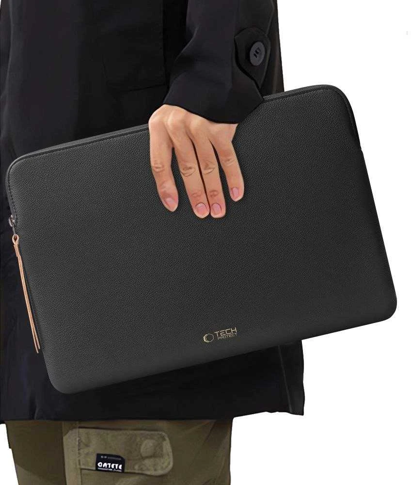 Tech-Protect Fleece Nešiojamas kompiuteris Bag 15-16 - Juodas