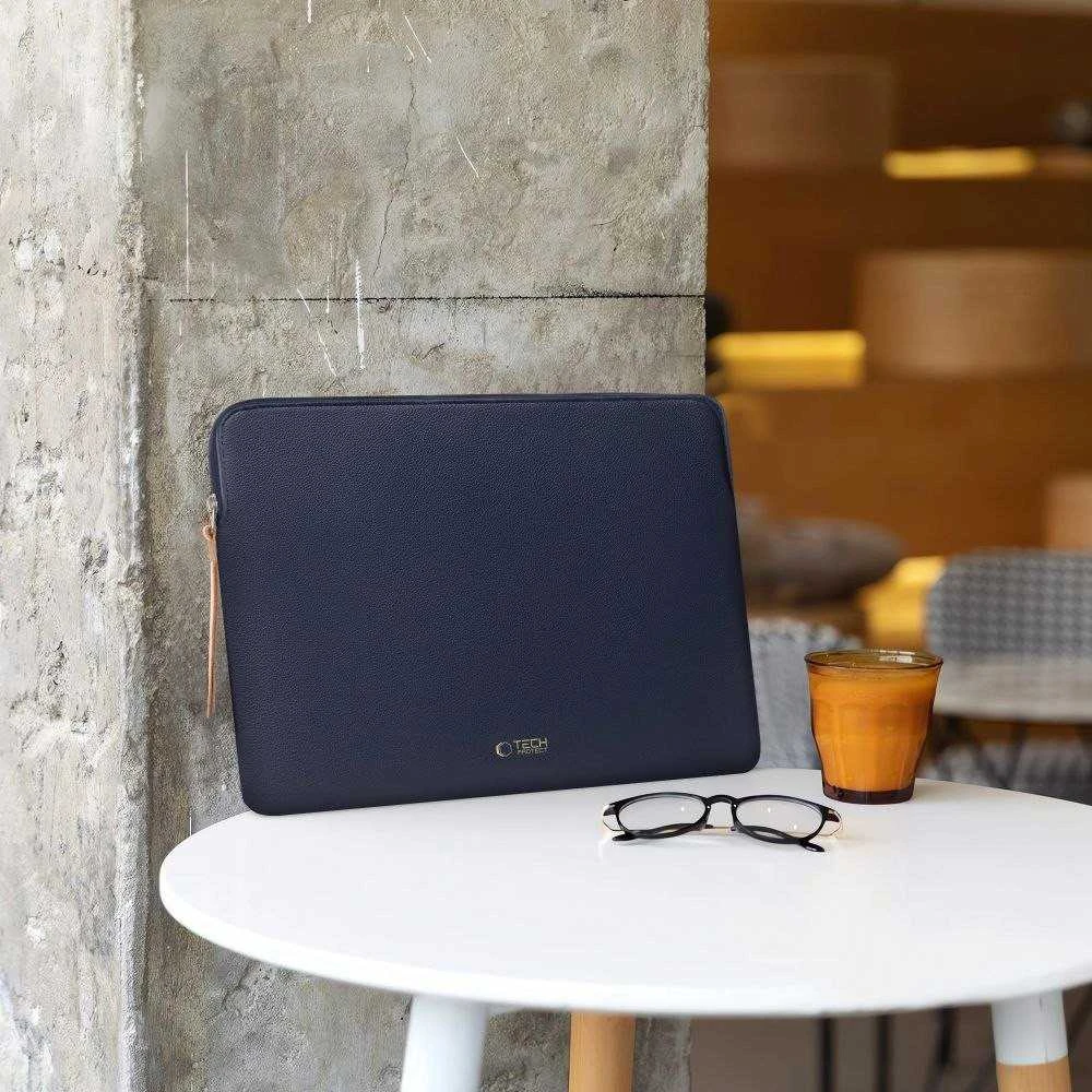 Tech-Protect Fleece Nešiojamas kompiuteris Bag 15-16 - Navy Mėlyna