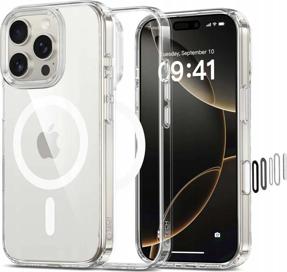 Dėklas Apple iPhone 16 Pro Tech-Protect FlexAir Hybrid CC MagSafe Fire Screen ekranas