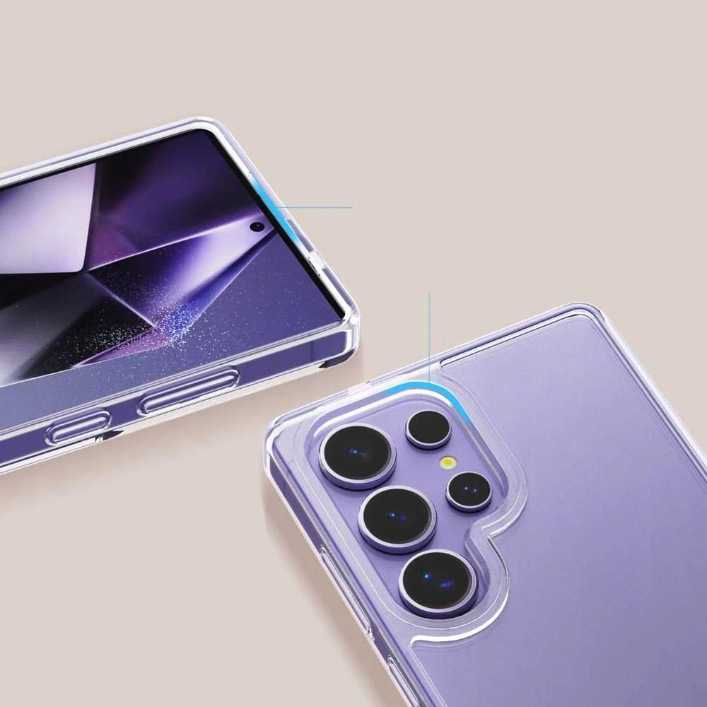Dėklas Tech-Protect Flexair Hybrid do Galaxy S25 Ultra permatomos