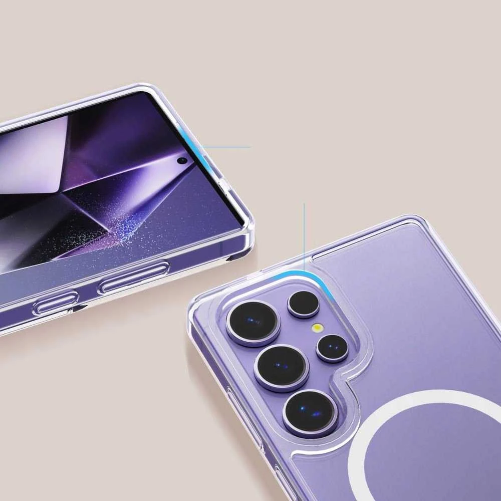 Dėklas Tech-Protect Flexair Hybrid Magsafe do Galaxy S25 Ultra permatomos