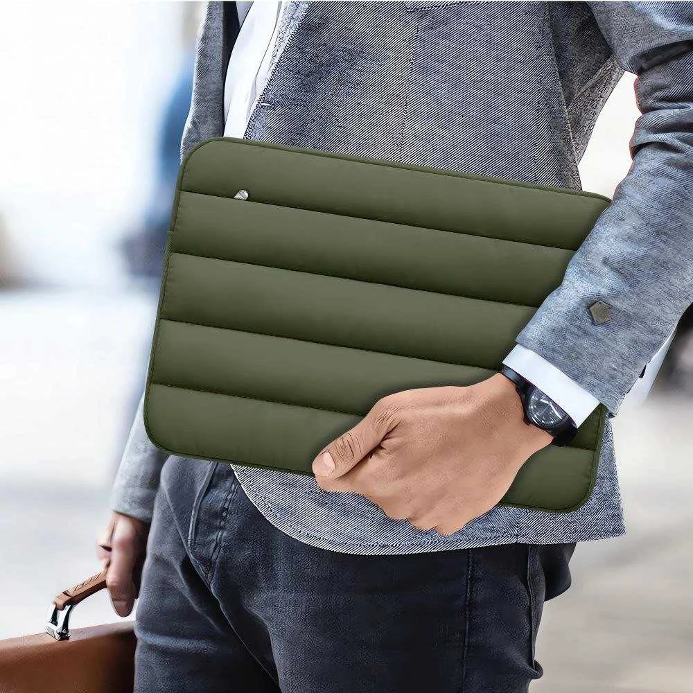 Tech Protect Tech-Protett Fluffy Nešiojamas kompiuteris Bag 15-16 - Žalias