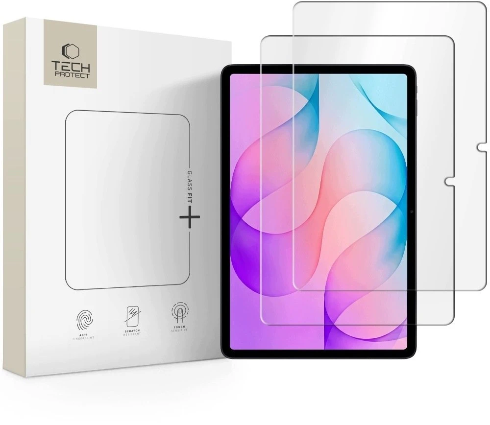 GRŪDINTAS STIKLAS TECH-PROTECT GLASS FIT+ 2-PACK Samsung Galaxy TAB S12+ PLUS 12.4 X840 / X846B SKAIDRUS
