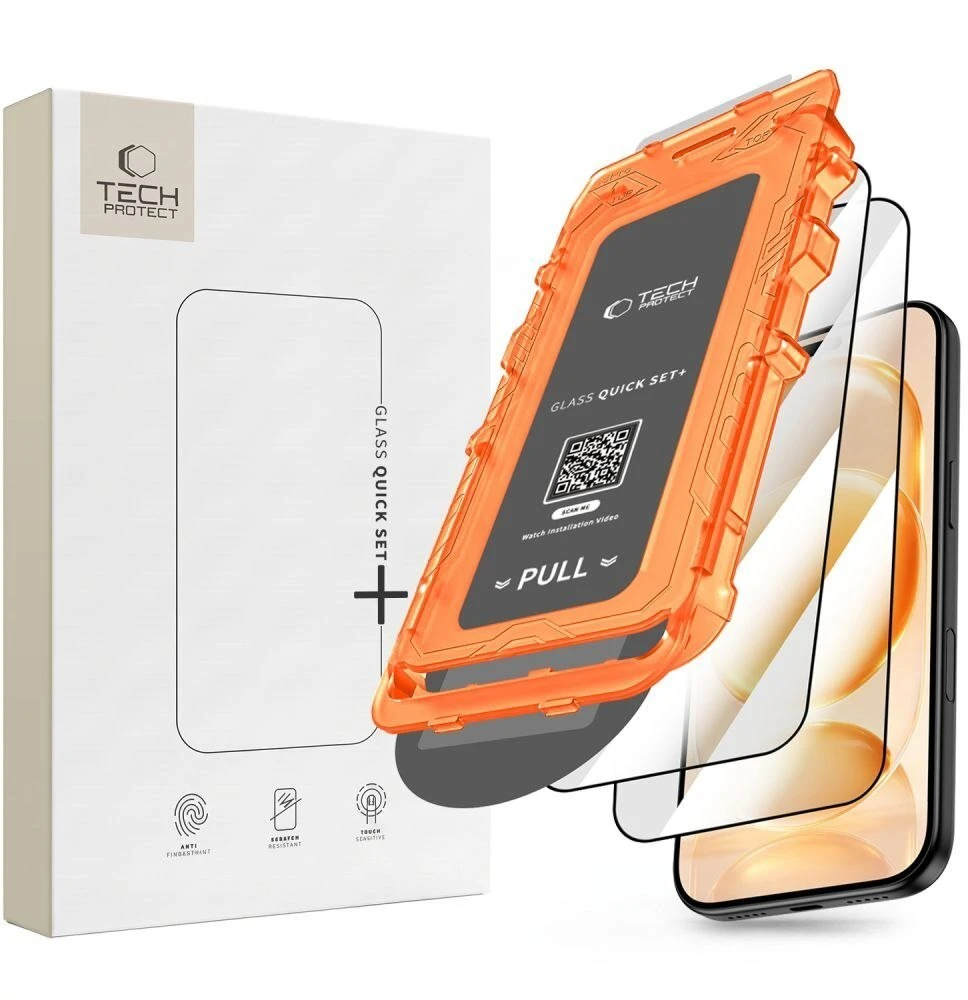 Tech-Protect Quick Set+ 2 vnt. grūdintas stiklas iPhone 18 Pro / 17 Pro