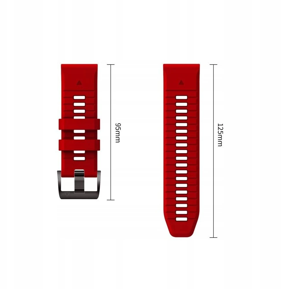 Dirželis Tech-Protect Iconband Pro na Garmin Fenix 5X / 5X Plus / 6X / 6X Pro / 7X / 8 / 8 Pro / 9 / 9 Pro (51 mm) - raudona-juoda