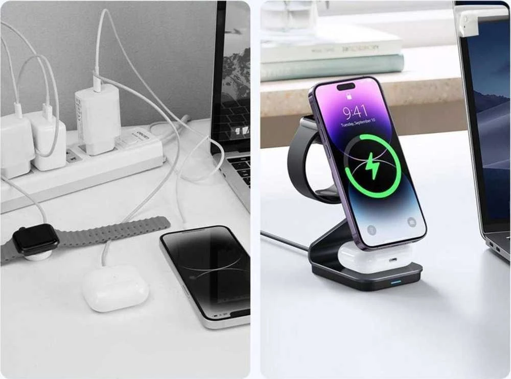 „Tech-Protect“ indukcinis įkroviklis 1x USB-A 1x USB-C 2 A (THP2187)