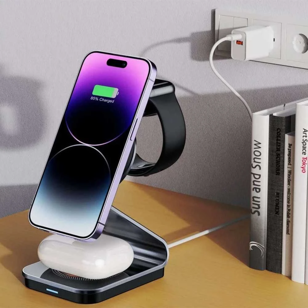„Tech-Protect“ indukcinis įkroviklis 1x USB-A 1x USB-C 2 A (THP2187)