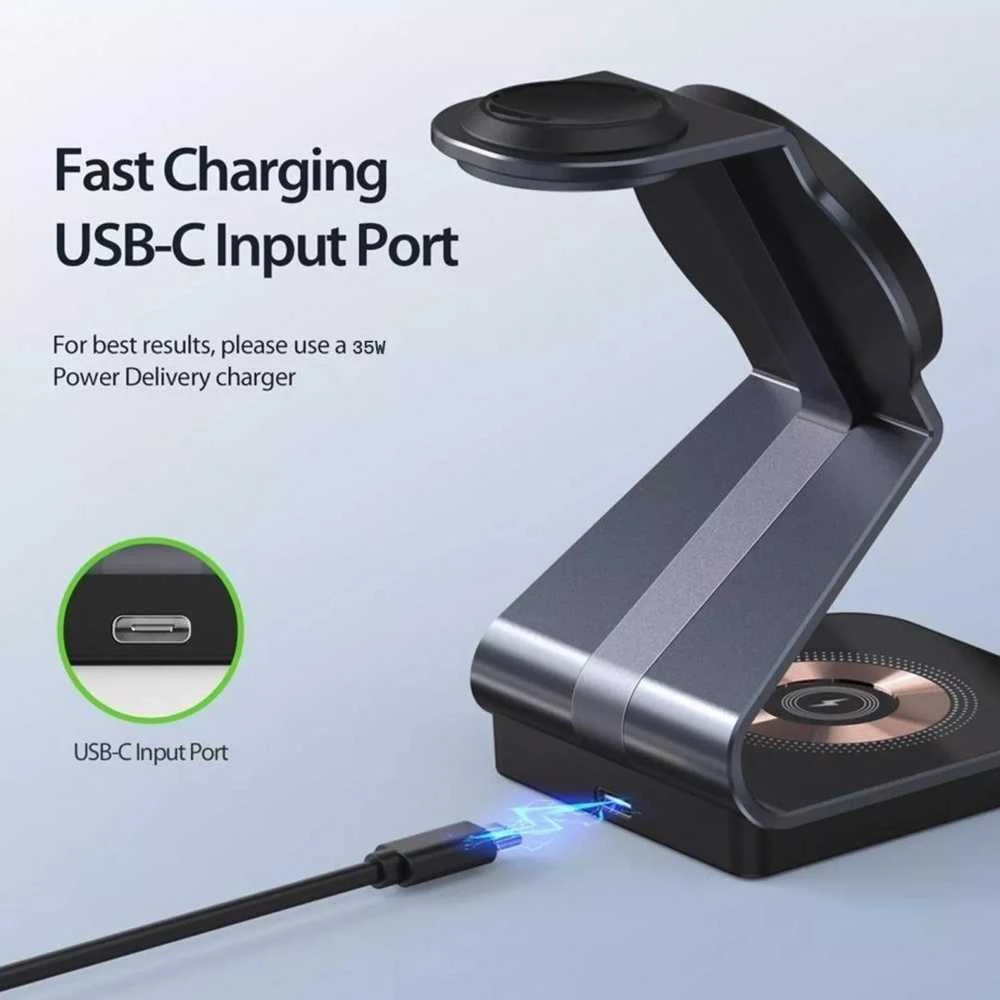 „Tech-Protect“ indukcinis įkroviklis 1x USB-A 1x USB-C 2 A (THP2187)