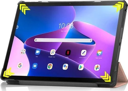 Tech-Protect SmartCase Lenovo Tab M10 Plus ((3-osios kartos).) 10.6" TB-125 / TB-128 - dėklas planšetiniam kompiuteriui rožinės spalvos