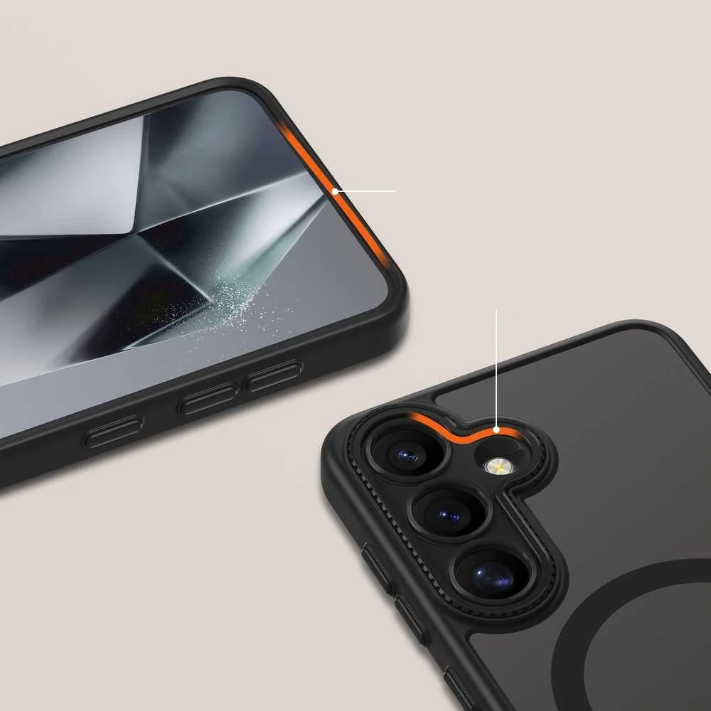 Dėklas Tech-Protect Magcam Magsafe Galaxy S25 matte juodas