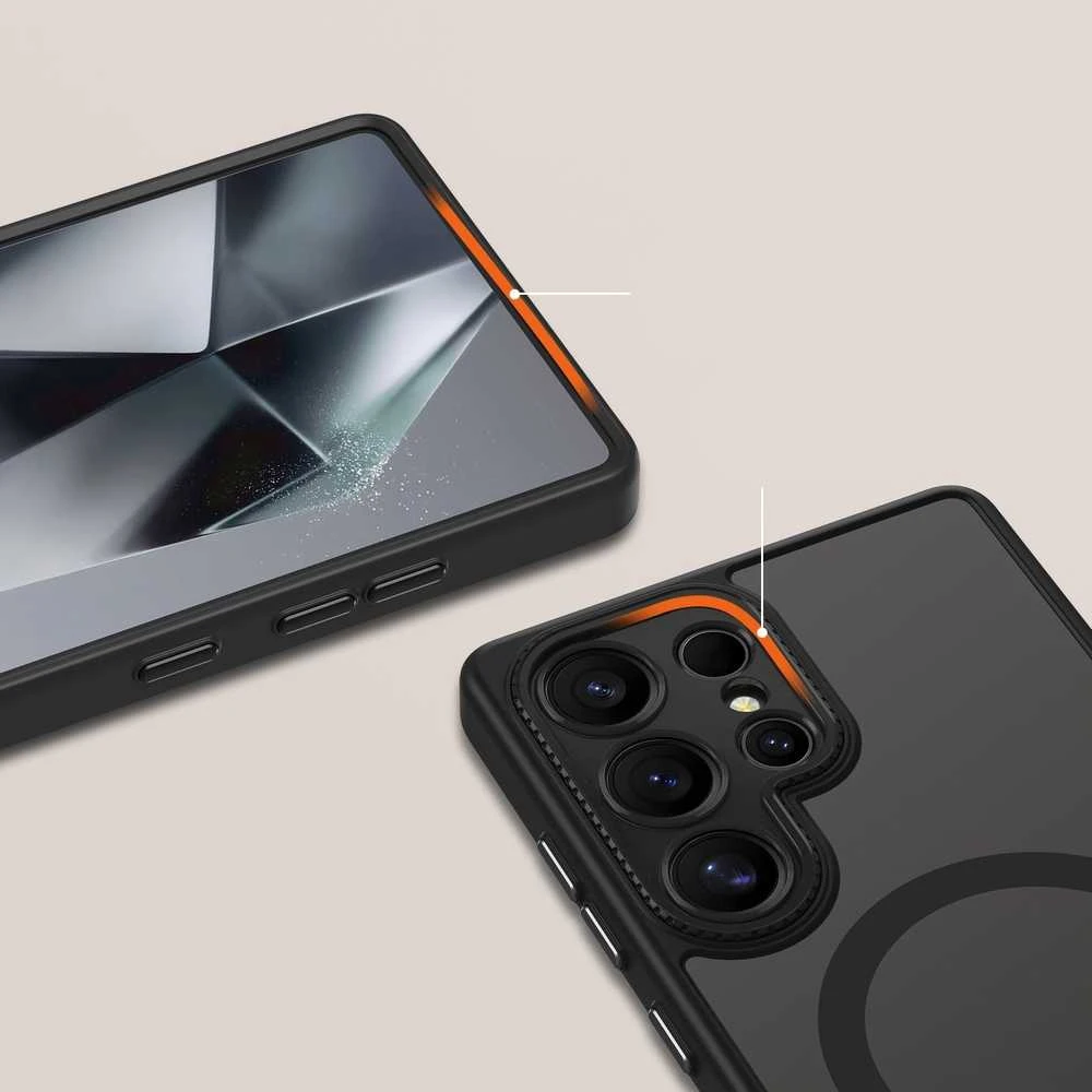 Dėklas Tech-Protect Magcam Magsafe Galaxy S25 Ultra matte juodas