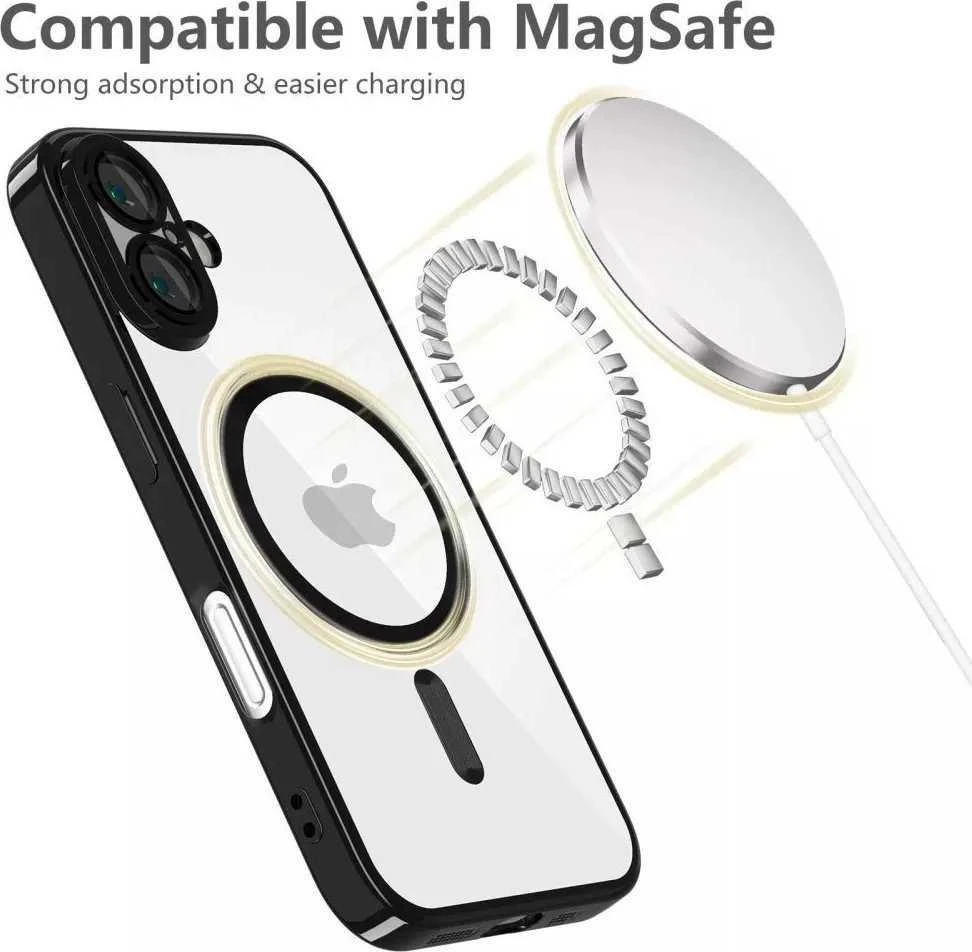 „Tech-Protect MagFlex MagSafe“ dėklas, skirtas „iPhone 16e“ / „17e“ – skaidrus