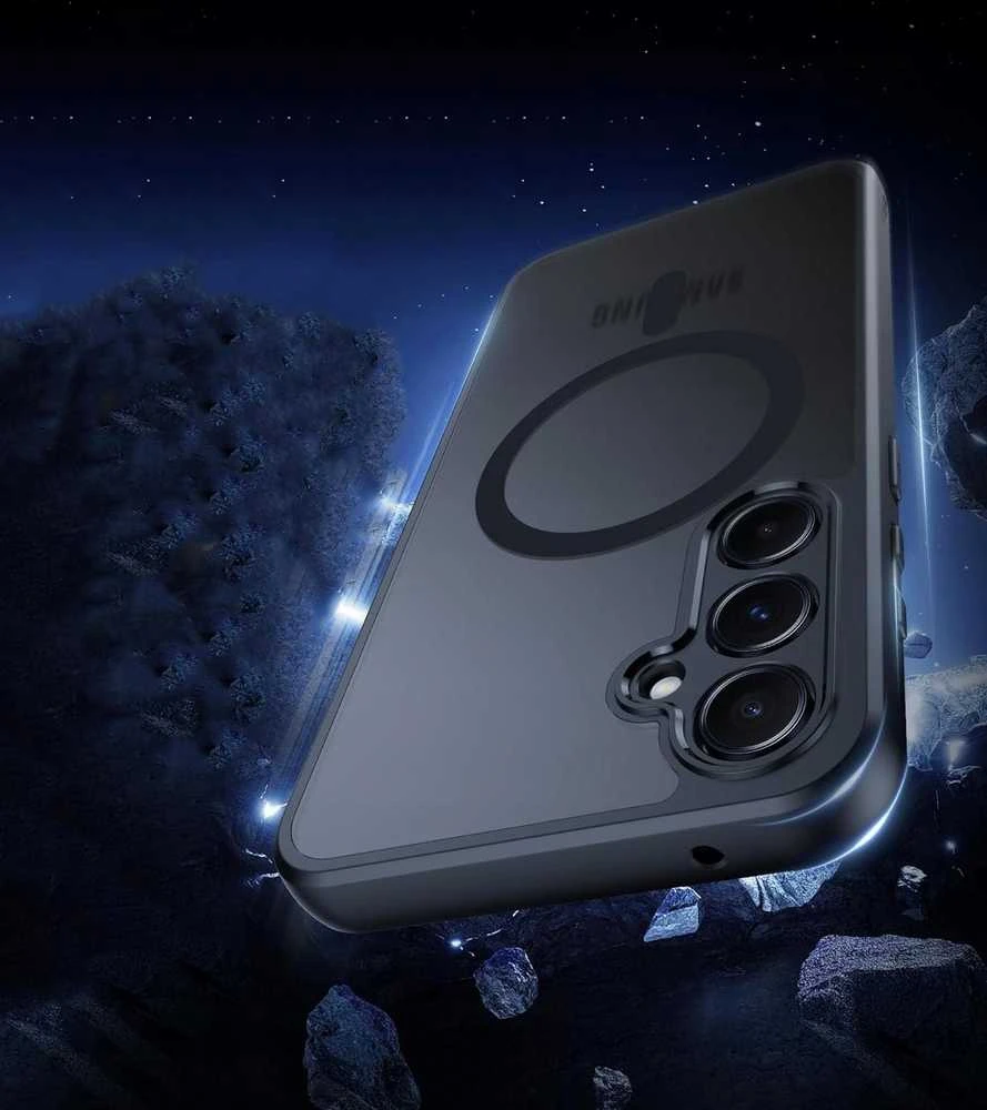 Tech-Protect MagMat MagSafe Samsung Galaxy A56 5G – matinis dėklas telefonui, juodos spalvos