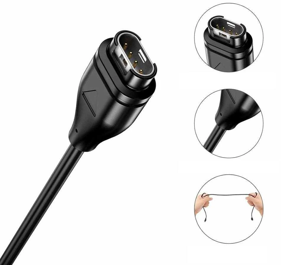 Tech-Protect MC04 UltraBoost USB-A kabelis skirtas Garmin Watch 1m – juodos spalvos