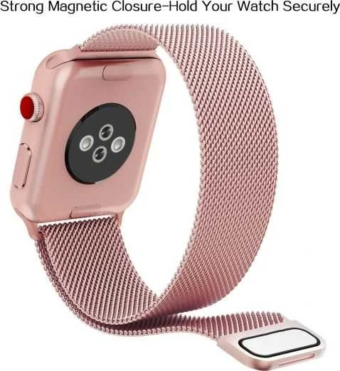 Išmaniojo laikrodžio Apple 1/2/3 dirželis, Rausvos spalvos, 42mm