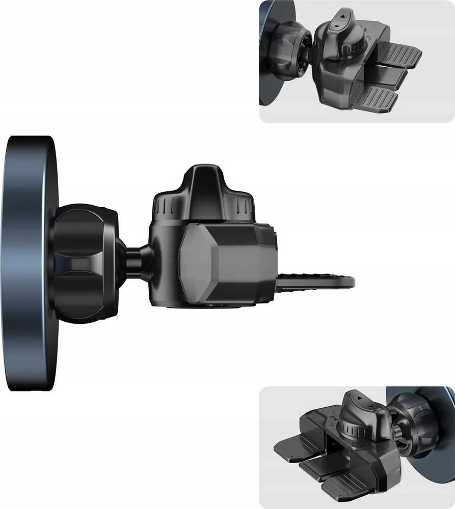 „Tech-Protect mm15W-V5“ magnetinis „MagSafe“ automobilio laikiklis oro išleidimo angai / CD lizdui - Juodas