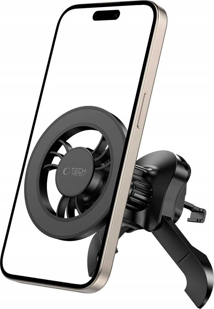 Tech-Protect N56 Magnetinis MagSafe automobilio oro angos laikiklis - Juodas