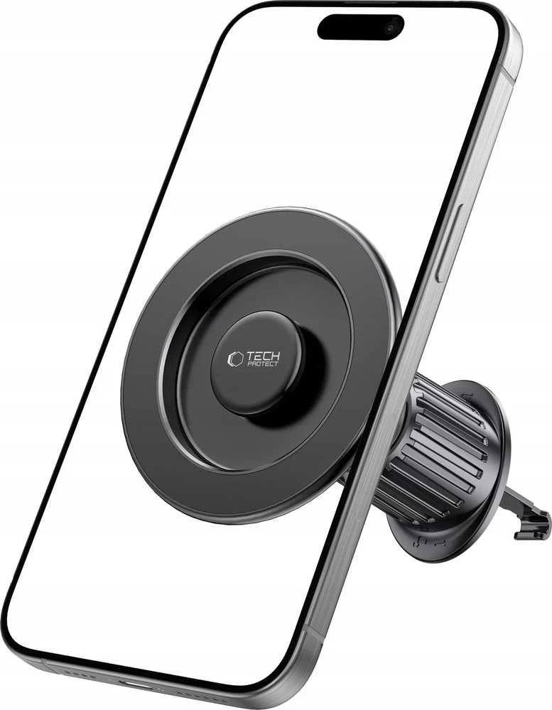 Tech-Protect N58 Magnetic MagSafe automobilio oro ventiliacijos angos laikiklis - Juodas