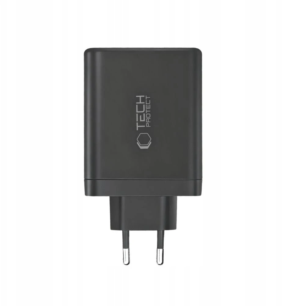 Tech-Protect NC120W-GAN 4-Port laidinis įkroviklis PD 120W / QC3.0 juodos spalvos