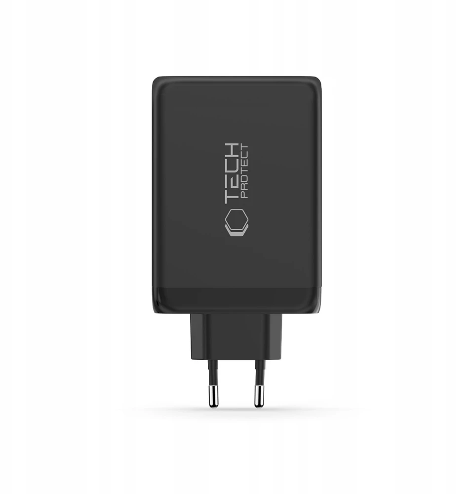 Tech-Protect NC240W-GAN 4-port laidinis įkroviklis PD 240W / QC3.0 juodos spalvos