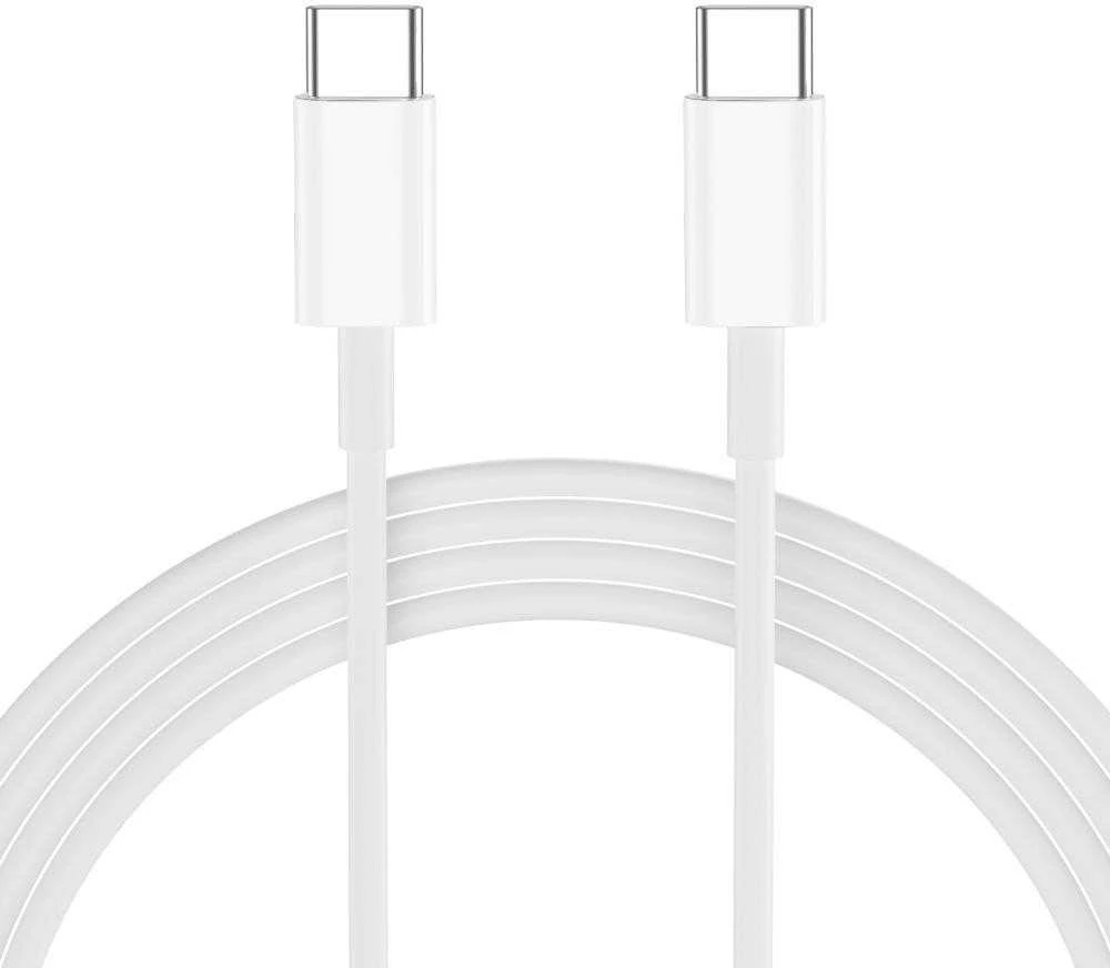 Tech-Protect NCA20 PD 20W QC3.0 USB-A / USB-C sieninis įkroviklis + USB-C / USB-C laidas 100 cm - Baltas