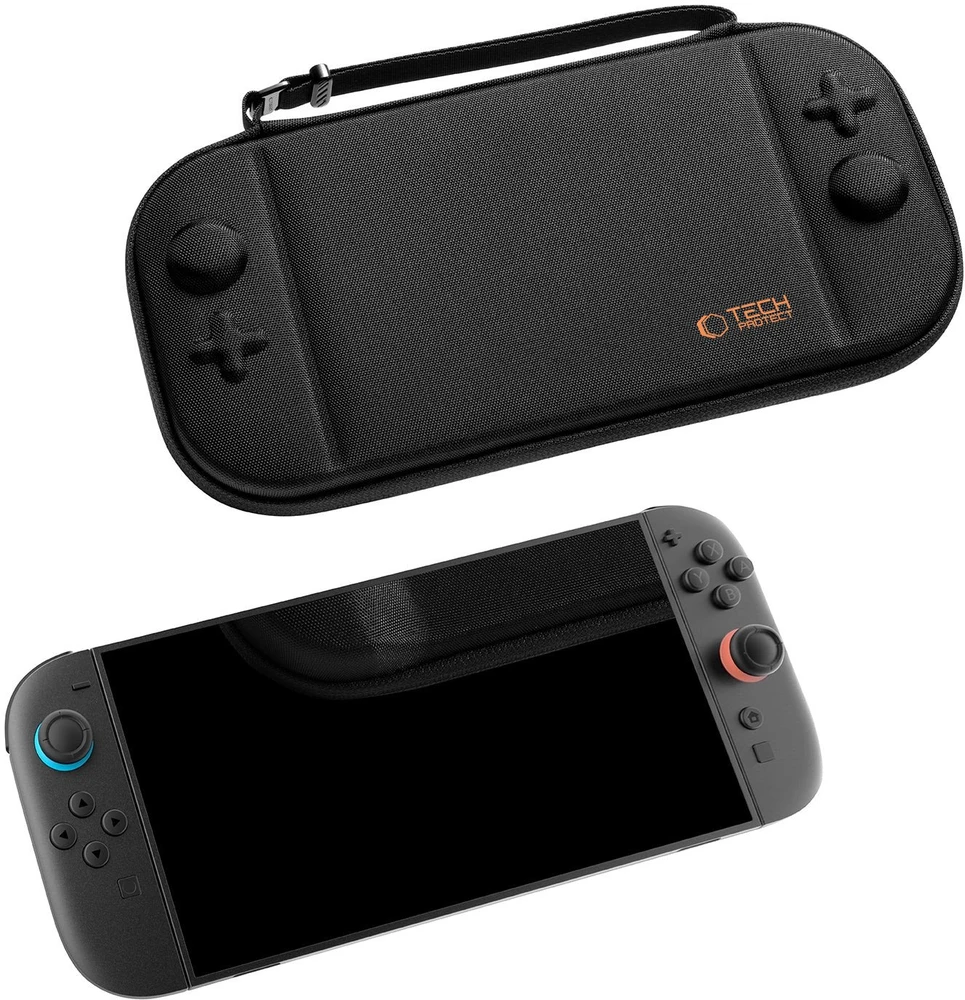 „Tech-Protect“ plonas dėklas, skirtas „Nintendo Switch 2“ - Juodas