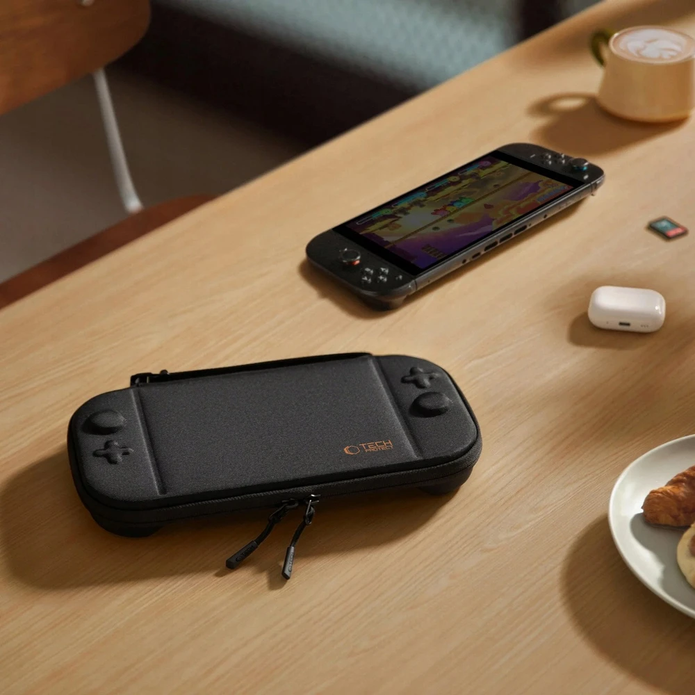„Tech-Protect“ plonas dėklas, skirtas „Nintendo Switch 2“ - Juodas